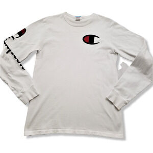 Vintage Champion Heritage Logo Adult Medium Long Sleeve Shirt